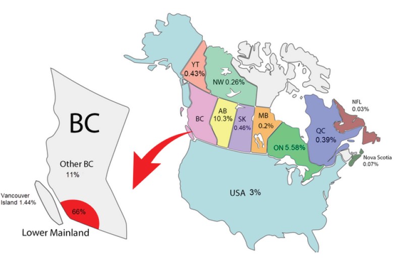 2024 Co-op Work Location Data Map