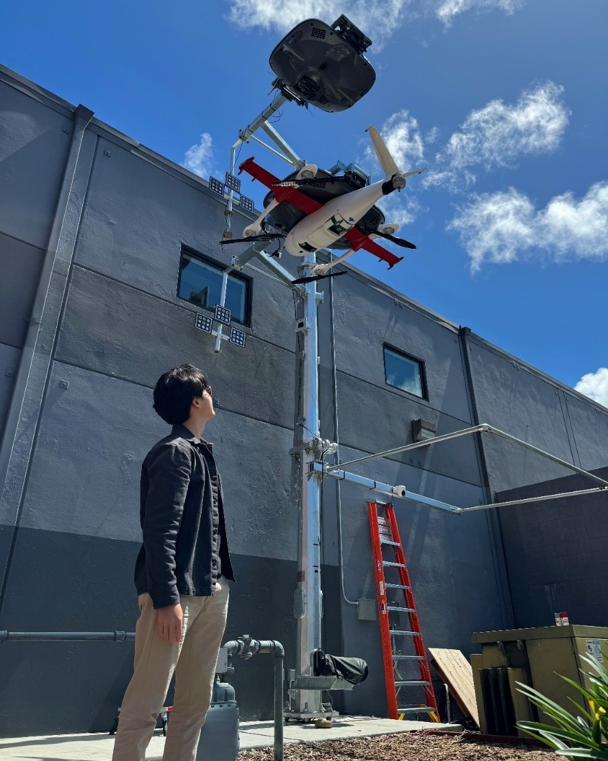 UBC APSC Co-op Student of the Year 2024, Matthew Chow Photo at Zipline